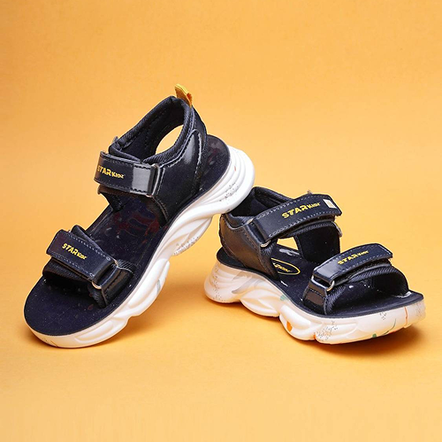 Velcro Strappy Sandals For Boys and Girls - Dark Blue