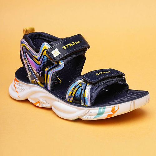 Velcro Strappy Sandals For Boys and Girls - Dark Blue