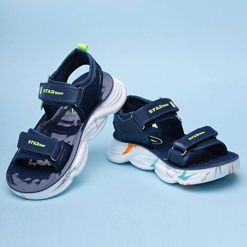 Velcro Strappy Sandals For Boys & Girls Teal Blue