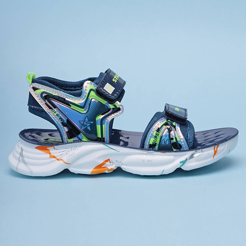 Velcro Strappy Sandals For Boys & Girls Teal Blue