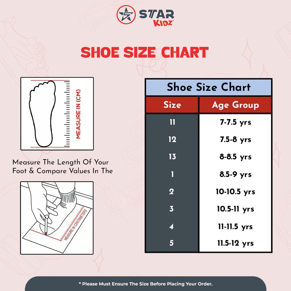 STAR SOLAR FLEX CASUAL SHOE (MARS-03) | 7 YEARS TO 12 YEARS | FRZ