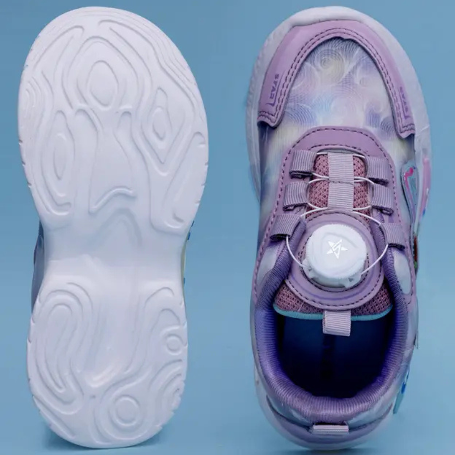 Drawstring Casual Shoes For Boys & Girls (Purple,3 to 9 years)