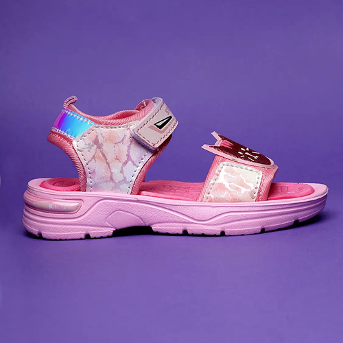 Velcro Strappy Sandals For Boys & Girls Pink