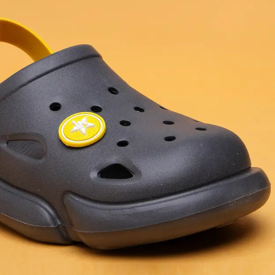 Buckle Clogs For Boys & Girls (Grey , 2.5-8 Year)