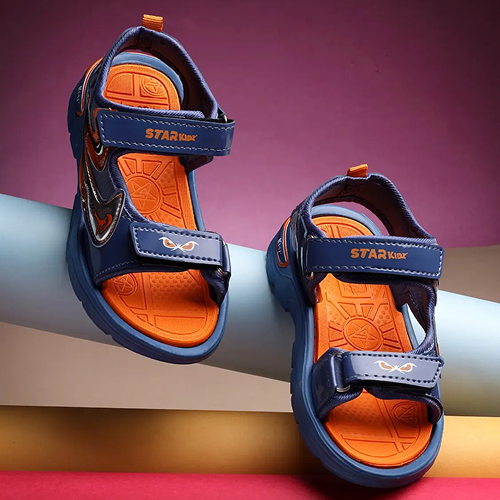 Velcro Strappy Sandals For Boys & Girls Blue