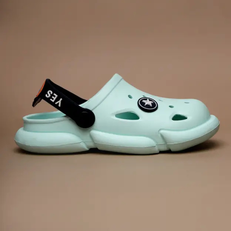 Buckle Clogs For Boys & Girls (Light Green , 2.5-8 Year)