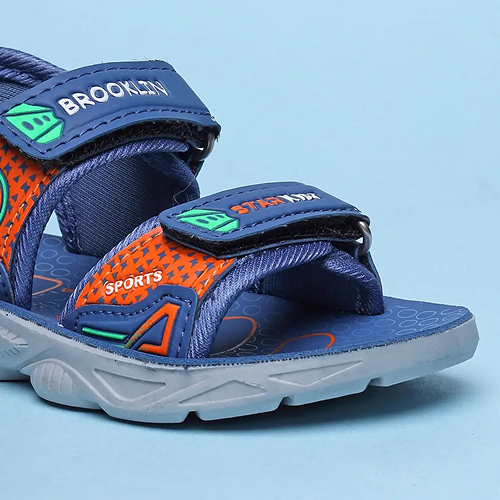 Velcro Strappy Sandals For Boys & Girls Light Blue