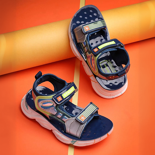 Velcro Strappy Sandals For Boys and Girls Light Blue