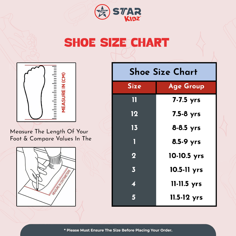 STAR AERO SPOUT VELCRO CASUAL SHOE (KSJ-404-V) | 7 YEARS TO 12 YEARS | BLK