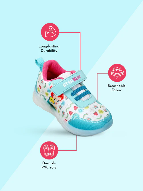 STAR BOLT BLAZE SHOE (FIRE BOLT-32) | 1.5 YEARS TO 6 YEARS | AQUA