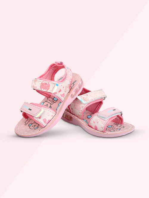 STAR DASH STRIDES SANDALS (FLASH-07) |  AGE 2.5 YEARS TO 6 YEARS | BABY PINK