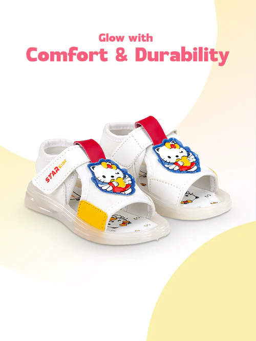 Star Glow Blaze Sandal PLUTO-03  |  6 MONTH TO 3 YEARS | WHT