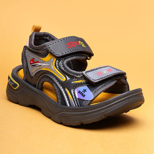 Velcro Strappy Sandals For Boys & Girls - Grey