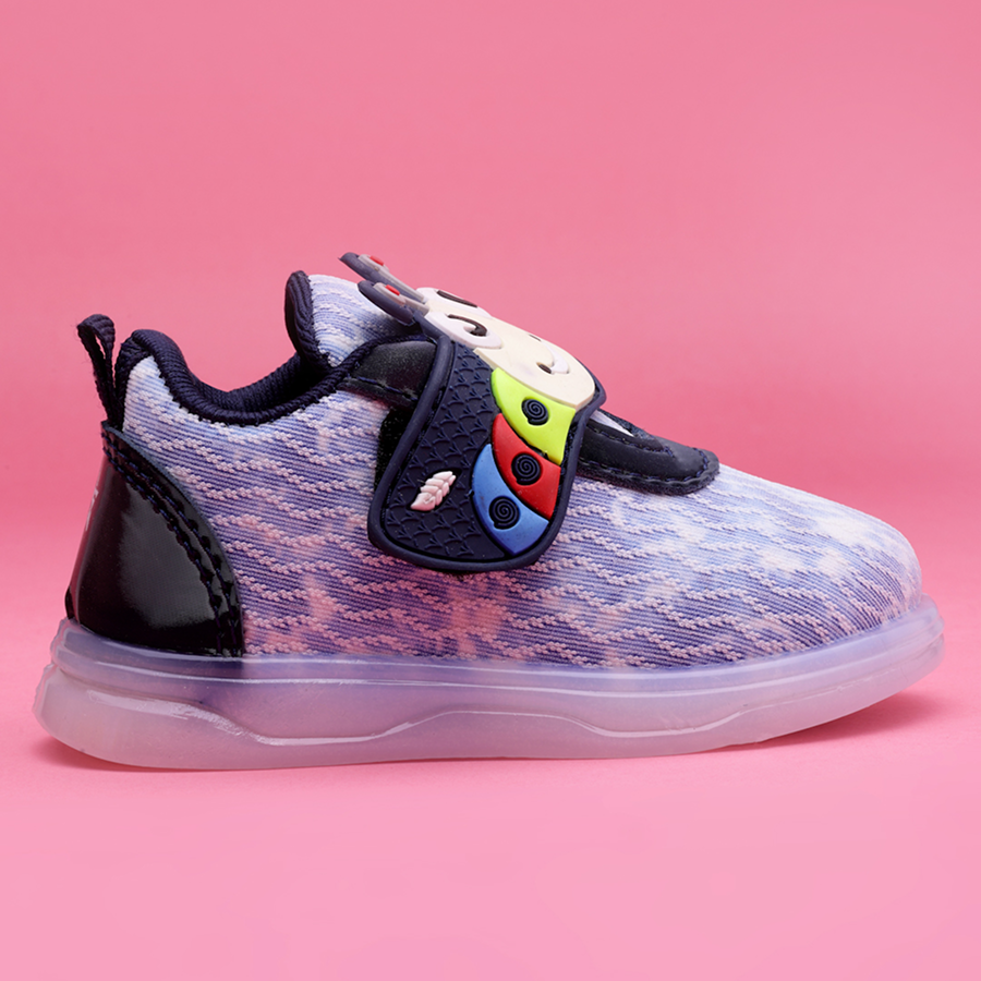 Velcro LED Shoes For Boys & Girls (Multicolor)