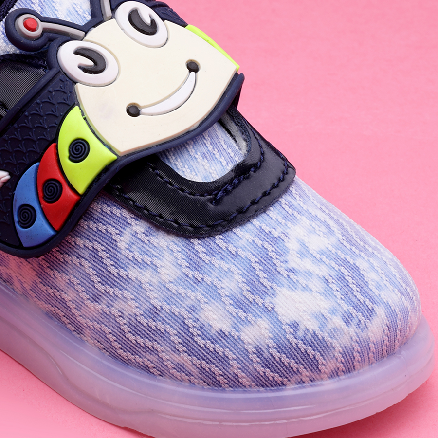 Velcro LED Shoes For Boys & Girls (Multicolor)