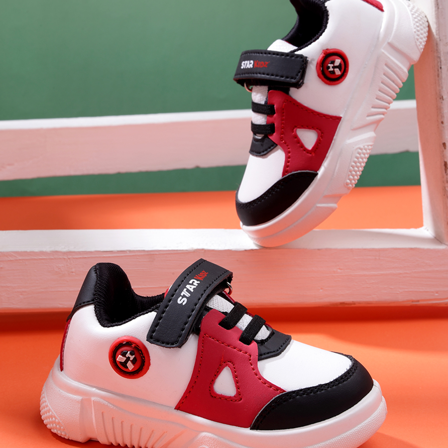 Velcro Sneakers For Boys & Girls (Black, 2-5 Year)