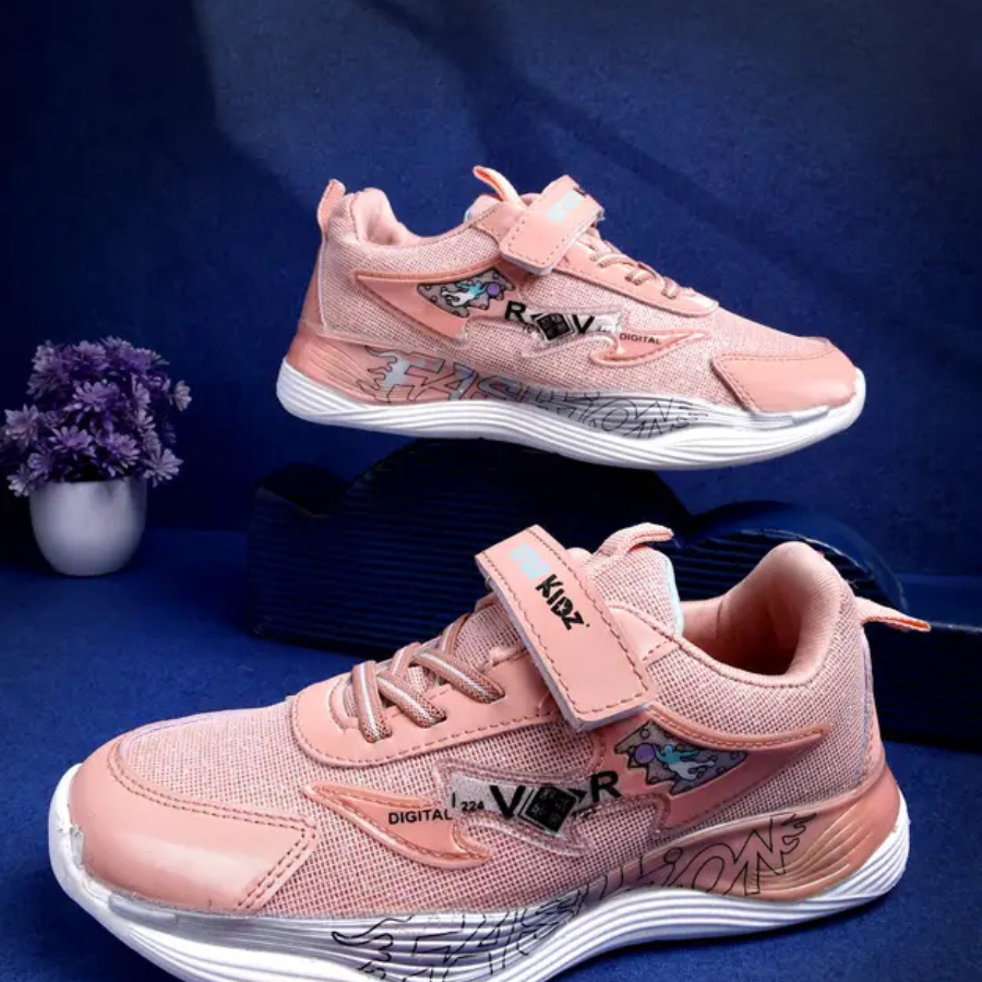 Velcro Sneakers For Boys & Girls (Tan,5 to 13 years)