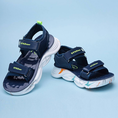 Velcro Strappy Sandals For Boys & Girls Teal Blue