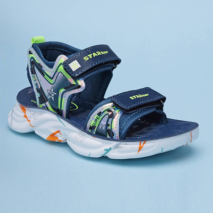 Velcro Strappy Sandals For Boys & Girls Teal Blue