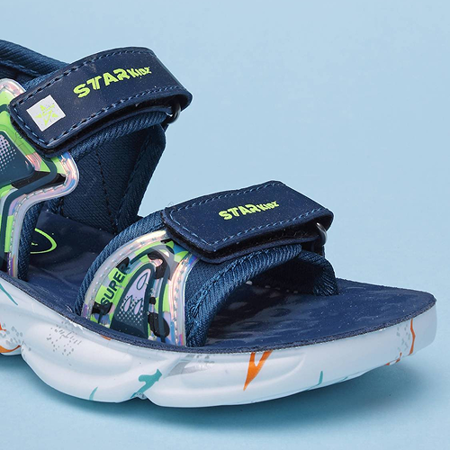 Velcro Strappy Sandals For Boys & Girls Teal Blue