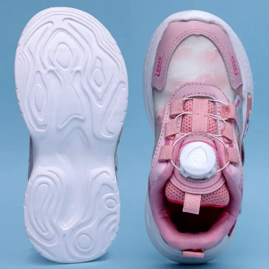 Drawstring Casual Shoes For Boys & Girls  (Pink,3 to 9 years)