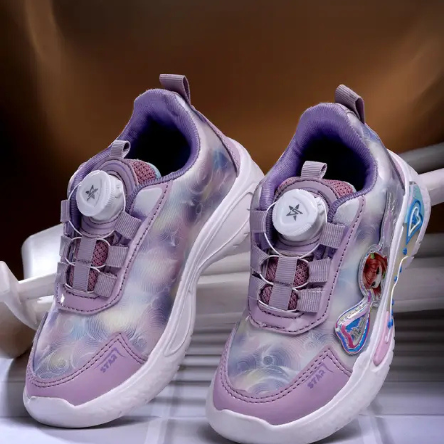 Drawstring Casual Shoes For Boys & Girls  (Purple,3 to 9 years)