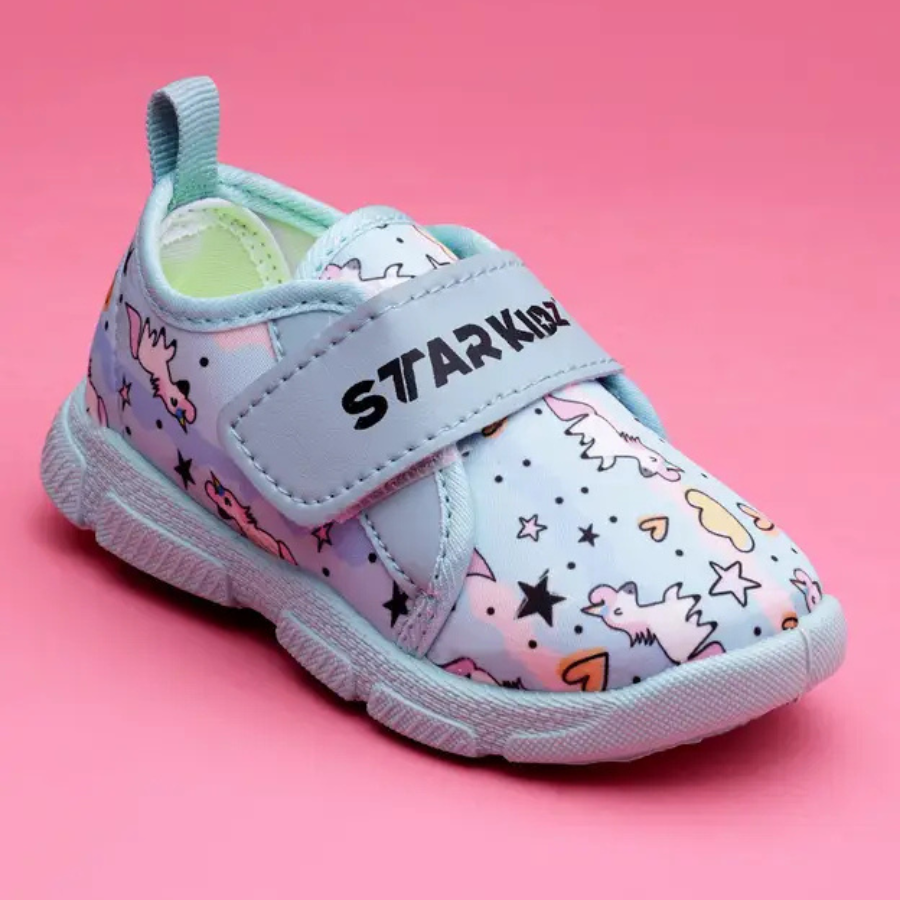 Velcro Chu Chu Shoes For Boys & Girls  (Light Blue , 15months to 4years)