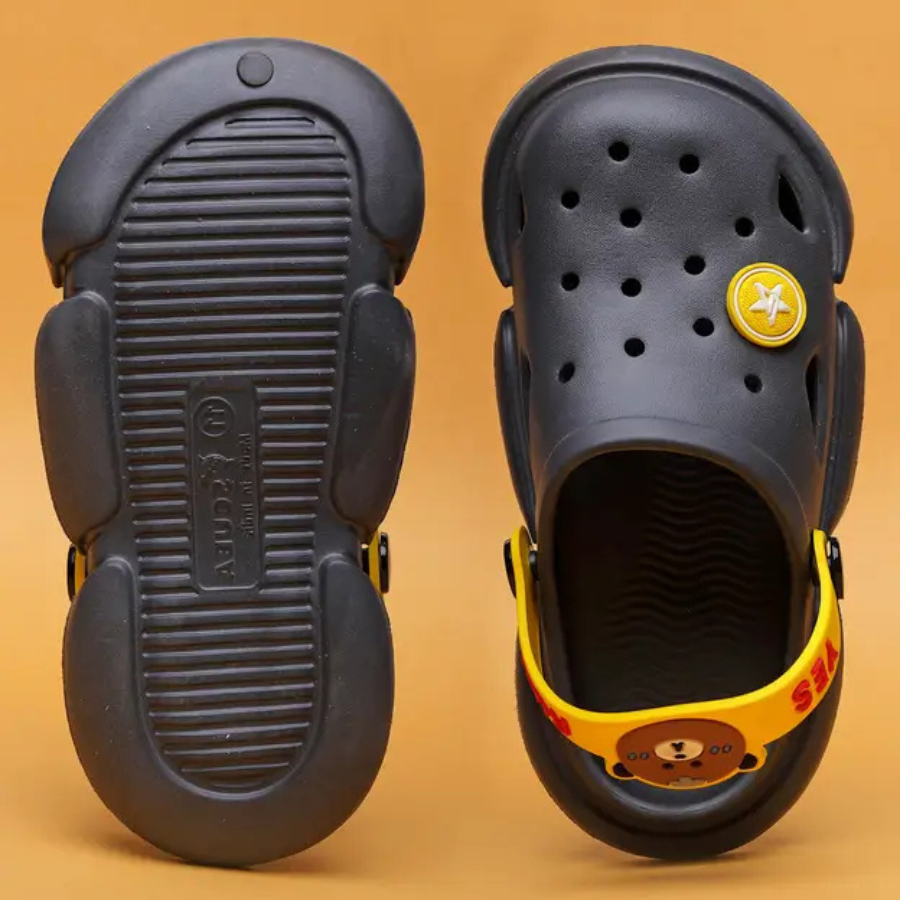 Buckle Clogs For Boys & Girls  (Grey , 2.5-8 Year)