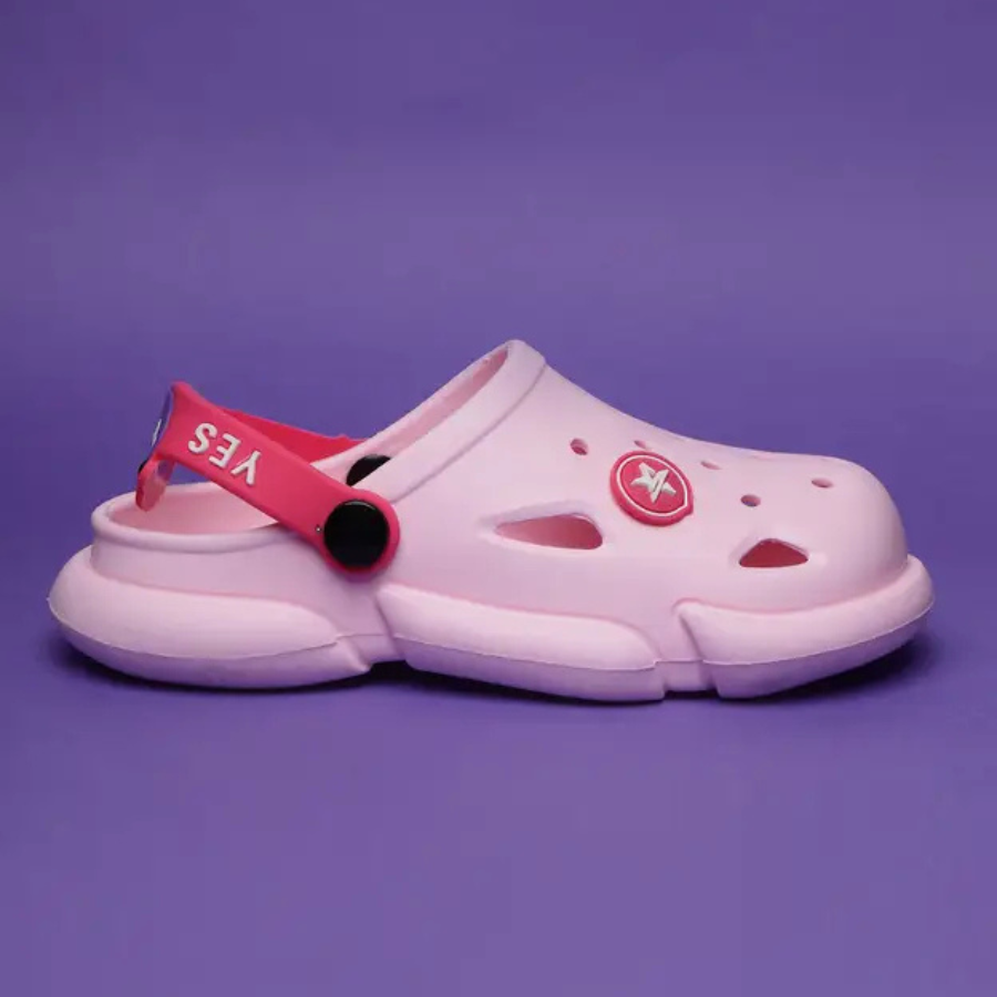 Buckle Clogs For Boys & Girls  (Pink , 2.5-8 Year)