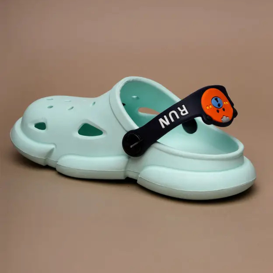 Buckle Clogs For Boys & Girls  (Light Green ,  2.5-8 Year)