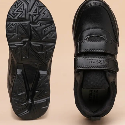 Velcro School Shoes For Boys & Girls  (Black, 3.5 to 16 years)