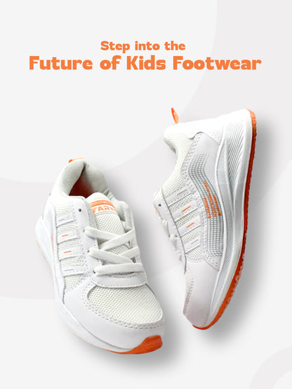 AEROFLEX Sporty Kids Shoes | Age 6-14 years | White