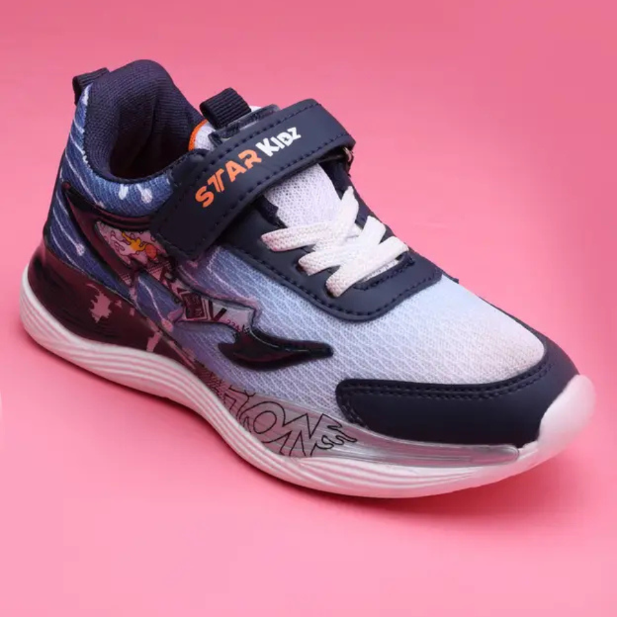 Velcro Sneakers For Boys & Girls  (Light Blue, 5 to 13 years)