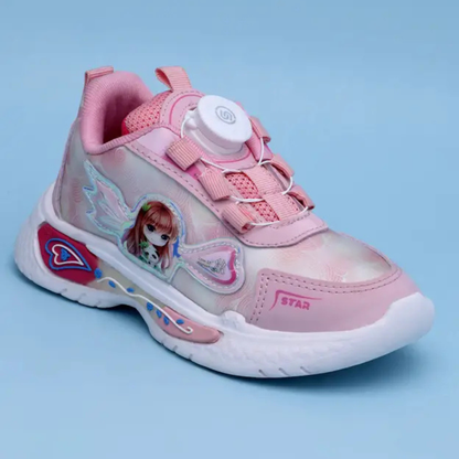 Drawstring Casual Shoes For Boys & Girls  (Pink,3 to 9 years)