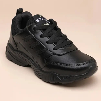 Lace School Shoes For Boys & Girls  (Black, 10 to 16 years)