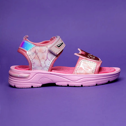Velcro Strappy Sandals For Boys & Girls Pink
