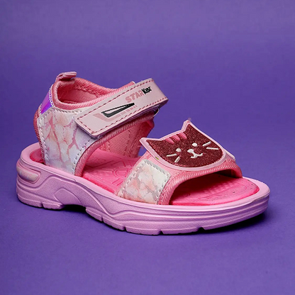 Velcro Strappy Sandals For Boys & Girls Pink