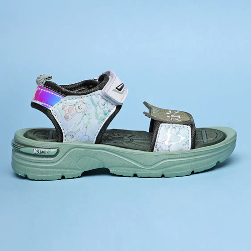 Velcro Strappy Sandals For Boys & Girls Light Green