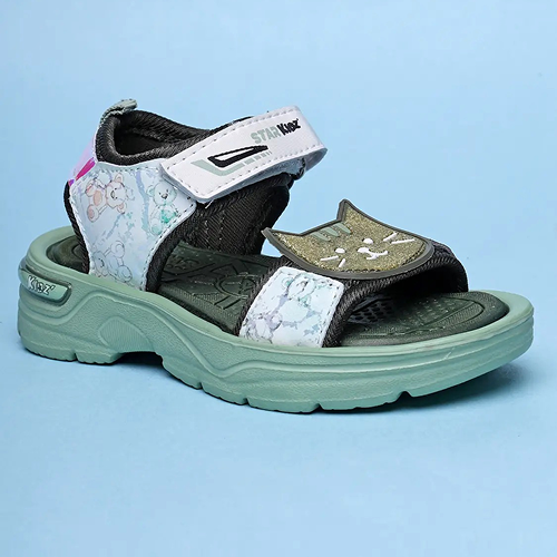 Velcro Strappy Sandals For Boys & Girls Light Green