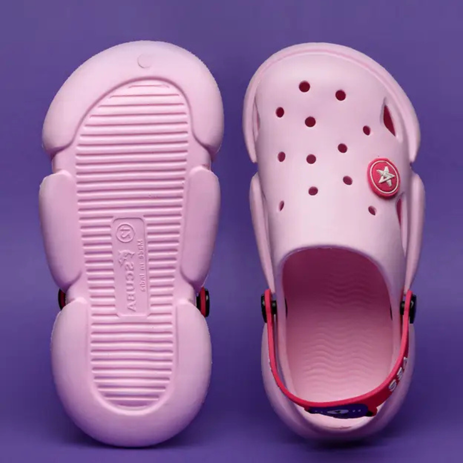 Buckle Clogs For Boys & Girls  (Pink , 2.5-8 Year)