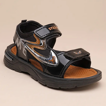 Velcro Strappy Sandals For Boys & Girls Black