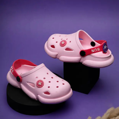 Buckle Clogs For Boys & Girls  (Pink , 2.5-8 Year)