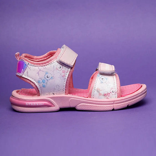 Velcro Strappy Sandals For Boys & Girls Pink
