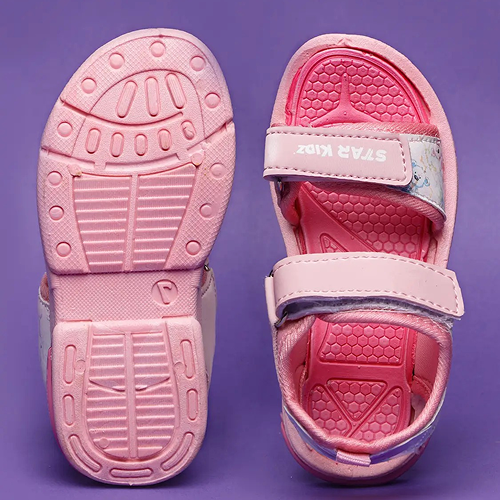 Velcro Strappy Sandals For Boys & Girls Pink