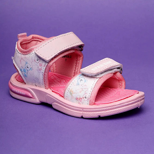 Velcro Strappy Sandals For Boys & Girls Pink