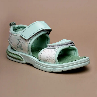 Velcro Strappy Sandals For Boys & Girls Light Green