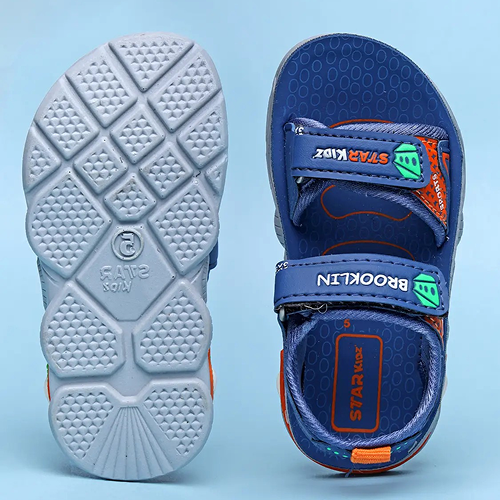 Velcro Strappy Sandals For Boys & Girls Light Blue