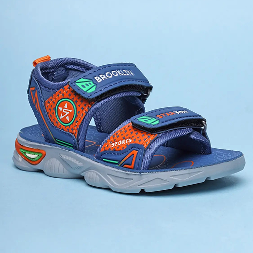 Velcro Strappy Sandals For Boys & Girls Light Blue