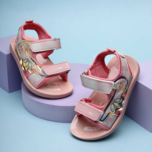 Velcro Strappy Sandals For Boys & Girls Baby Pink