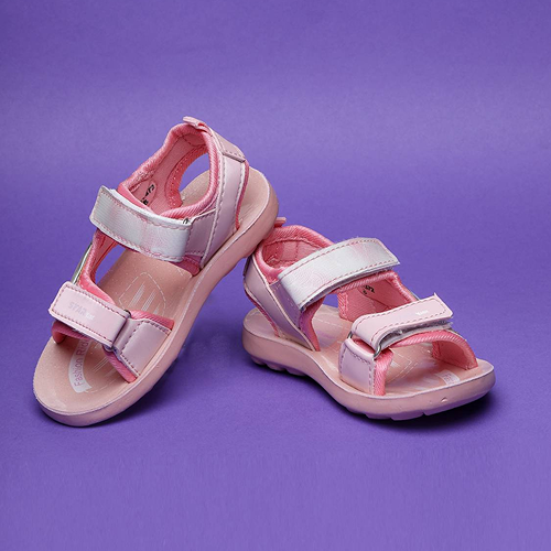 Velcro Strappy Sandals For Boys & Girls Baby Pink